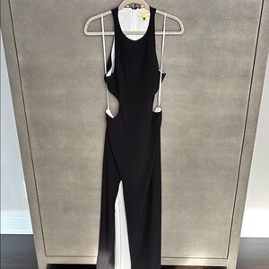 Chic black cutout dress